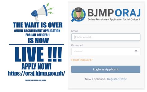 bjmp oraj log in|ATTENTION TO ALL .